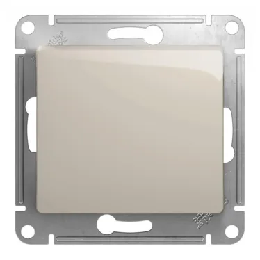 GLOSSA переключатель 1-клавишный сх.6 молочный