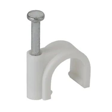 Скоба 5мм для крепления круглого и плоского кабеля (50шт)