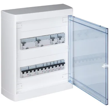 Щит распределительный навесной ЩРн-П-24 пластиковый прозрачная дверь Nedbox