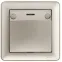 W59 Выключатель карточный одноклавишный скрытый с индикацией шампань