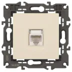 Розетка RJ45, Эра Elegance, сл.кость, 14-3107-02