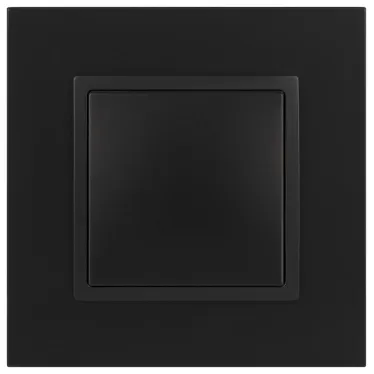 Кнопка, 10АХ-250В, Elegance, антрацит (10/100/3000) 14-1111-05