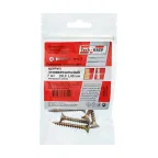 Шуруп универсальный 6х40 потайная головка, остроконечный, желтопассивированный (7шт) - пакет