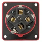 Розетка стационарная внутренняя угловая 4442 3Р+РЕ 125А 380В IP67 PROxima