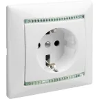 VALENA Розетка с заземлением в рамку белая