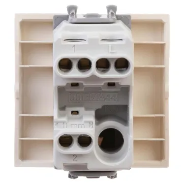Avanti Переключатель ''Ванильная дымка'', 16A, 2 модульный