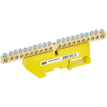 Шина PE земля на DIN-изоляторах ШНИ-6х9-20-Д-Ж