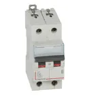 Выключатель автоматический двухполюсный 6А D DX3 6kA/10kA