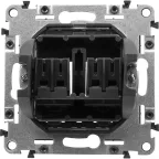 Valena IN MATIC Аудиорозетка с пружинными зажимами Двойная