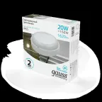 Светильник светодиодный ДБП 20 Вт 1620 лм 4000К AC 220В Белый IP65 круг D175х52мм Пластик ЖКХ Elementary Gauss