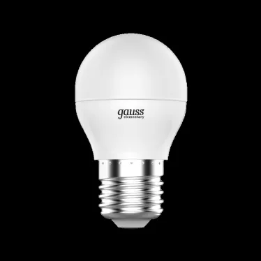 Лампа светодиодная LED 6 Вт 450 лм 4100К шар P45 нейтральный E27 AC 220В Elementary Gauss