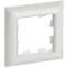 BRITE Рамка 1 пост РУ-1-Бр белый/белый IEK