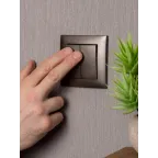 Валенсия лицевая панель выключателя 2-кл. 10А графит