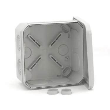 Коробка распределительная с кабельными вводами IP55 100х100х50мм (розница)