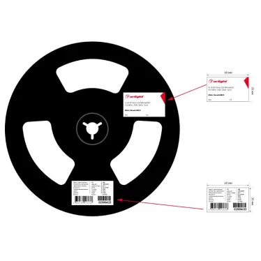 Лента IC-A120-8мм 24V Day4000 (9.6 W/m, IP20, 2835, 10m) (стабилизированная)