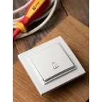 Кнопка звонка СП Минск 10А белый