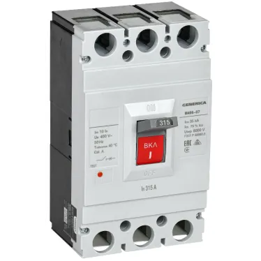 Выключатель автоматический ВА66-37 3Р 315А 35кА GENERICA