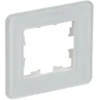 BRITE Рамка 1 пост РУ-1-2-Бр стекло белый RE IEK