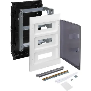 Practibox S Пластиковый щиток Встраиваемый (ЩРв-П) 3X12 Дымчатая дверь