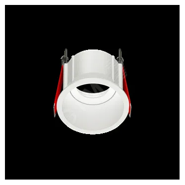 Рамка для модульного светильника FLEX 50 03 круглая встраиваемая утопленная 85х65мм RAL 9010 поворотная | V1-R0-00435-10005-2000000 | VARTON