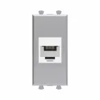 Avanti Телефонная розетка RJ-12 без шторки модульная Закаленная сталь 1 модуль