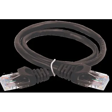 Патч-корд категория 5е UTP 0.5м PVC черный
