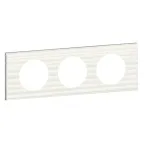 Рамка, трехпостовая, Corian белый рельеф