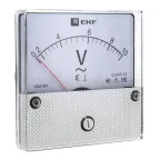 Вольтметр VM-A801 аналоговый на панель 80х80 (круглый вырез) 500В прямое подключение