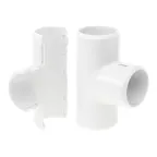 Тройник разборный белый д25 (30шт/300шт уп/кор)