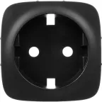 Valena ALLURE Лицевая панель розетки 2К+З Антрацит