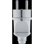 Вилка Navigator 61 359 NCA-PL02-16A-E-WH прямая с заземлением белая