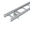 Пластина вывода кабеля для лестничных лотков осн.500 мм, цинк-ламель, в комплекте с крепёжными элементами, необходимыми для монтажа