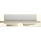 Блок: розетка с заземлением со шторками + выключатель двухклавишный с подсветкой бежевый