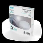 Светильник светодиодный ДБП 20 Вт 1520 лм 4000К AC 220В Белый IP40 круг D180х33мм Пластик ЖКХ с оптико-акустическим датчиком HALL Gauss