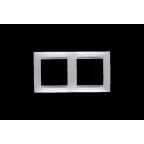 Рамка на 2 поста алюминий