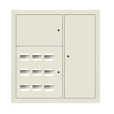 Щит этажный 9 кв. RAL9002 3 окна в ряд по гориз. (1000х950х150) EKF PROxima