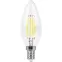 Лампа светодиодная LED 11вт Е14 белый свеча FILAMENT