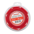 Трубка термоусаживаемая 5,0 2,5 мм красная, ролик 2,44 м, REXANT