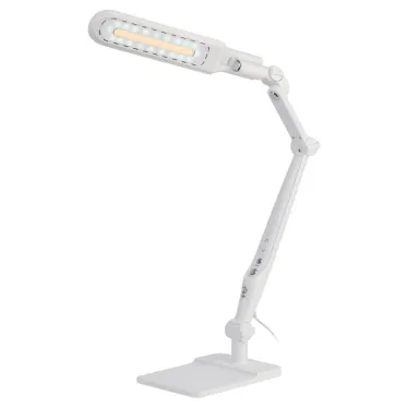 Светильник настольный светодиодный NLED-497-12W-W на струбцине и с основанием белый