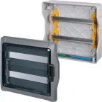 Щит, IP65, 2х18 модулей с шинами N+Pe