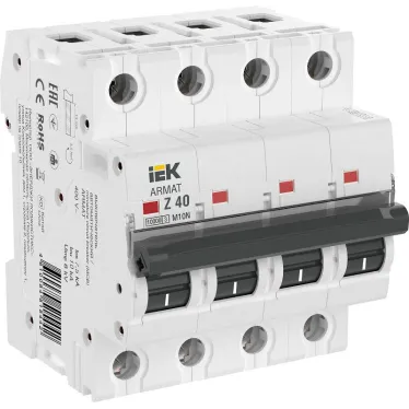 ARMAT Выключатель автоматический четырехполюсный M10N Z 40А