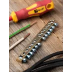 Шина нулевая с заземлением 63.12 латунь