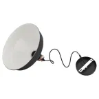 Светильник подвесной декоративный PL2 BK/RC E27 max 60W, d300 мм, шагрень черный/медь