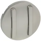 Celiane Лицевая панель выключателя/переключателя двухклавишного 1п 067001/02/31/32 с тонкими клавишами титан