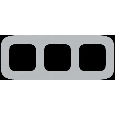 Valena ALLURE Рамка 3 поста алюминий универсальная