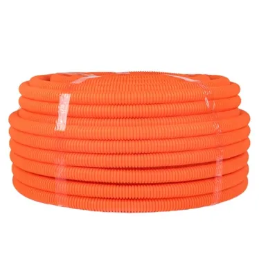 Труба гофрированная ПНД с зондом оранжевая d25мм(75м) Plast PROxima
