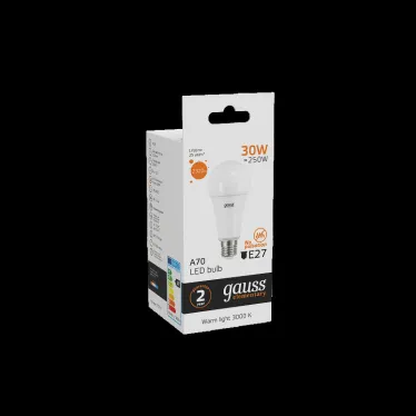 Лампа светодиодная LED 30 Вт 2320 лм 3000К А67 груша теплый E27 AC 220В Elementary Gauss