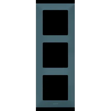 Valena LIFE Рамка 3 поста лазурь универсальная