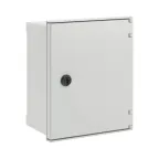 Цельный навесной шкаф из фибергласа без МП со сплошной дверью 300х250х140 (ВхШхГ) мм