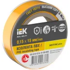 Изолента 0.15х15мм желтая 5м